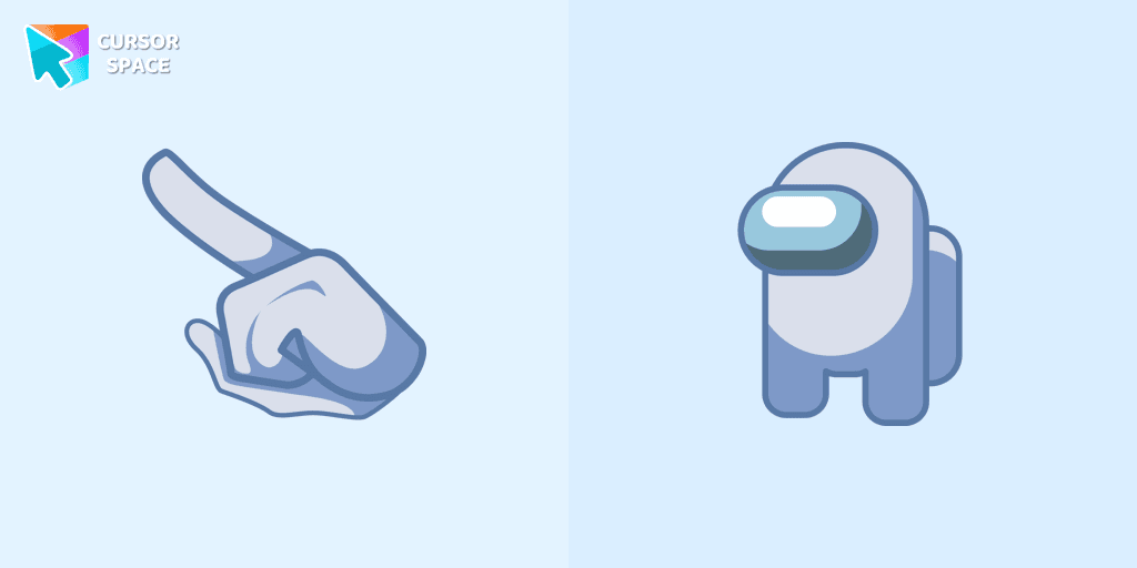 Among Us White Character cursor